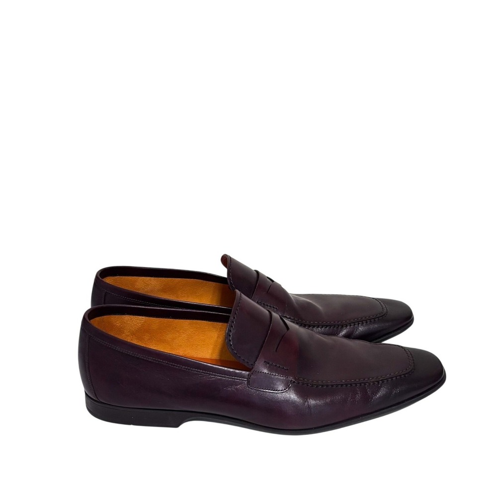 Magnanni Talaz Leather Penny Loafer Shoes Mens 13 Brown Slip On 17533 Portugal